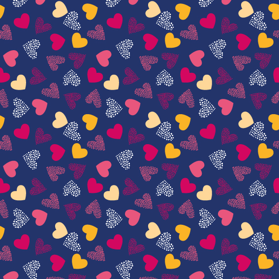 Hartjes blauw