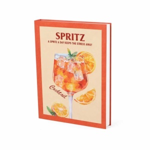Cadeauboek 'Spritz' met frisse cocktailprint - 25 x 33 x 4 cm