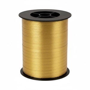 Krullint Goud - 5 mm x 500 meter - Cadeaulint op Rol - Makkelijk te Krullen - Voor Cadeauverpakking, Ballonnen & Feestdecoratie