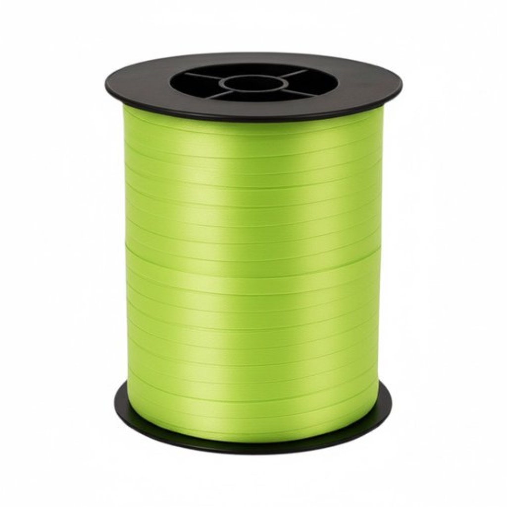 Krullint Lime Groen - 5 mm x 500 meter - Cadeaulint op Rol - Makkelijk te Krullen - Voor Cadeauverpakking, Ballonnen & Feestdecoratie