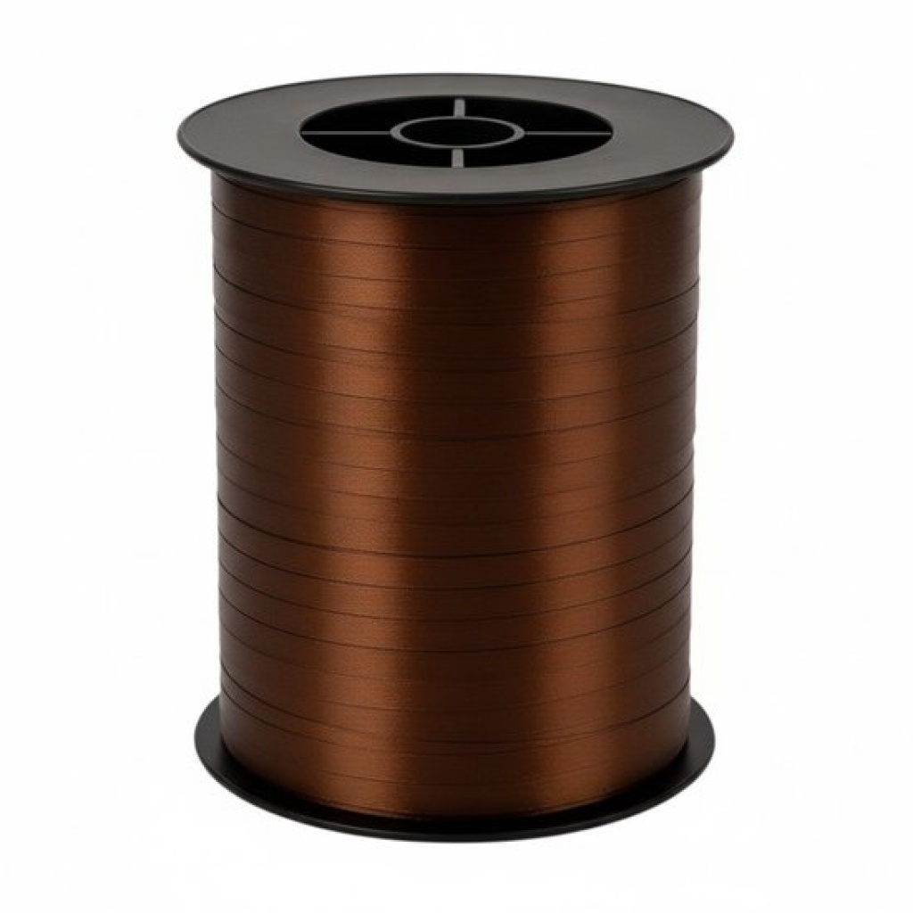 Krullint Chocolade Bruin - 5 mm x 500 meter - Cadeaulint op Rol - Makkelijk te Krullen - Voor Cadeauverpakking, Ballonnen & Feestdecoratie