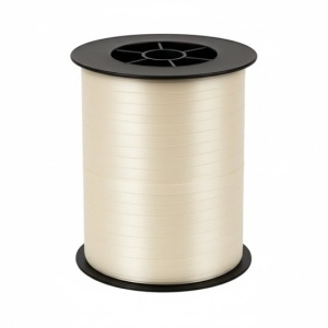 Krullint Crème - 5 mm x 500 meter - Cadeaulint op Rol - Makkelijk te Krullen - Voor Cadeauverpakking, Ballonnen & Feestdecoratie
