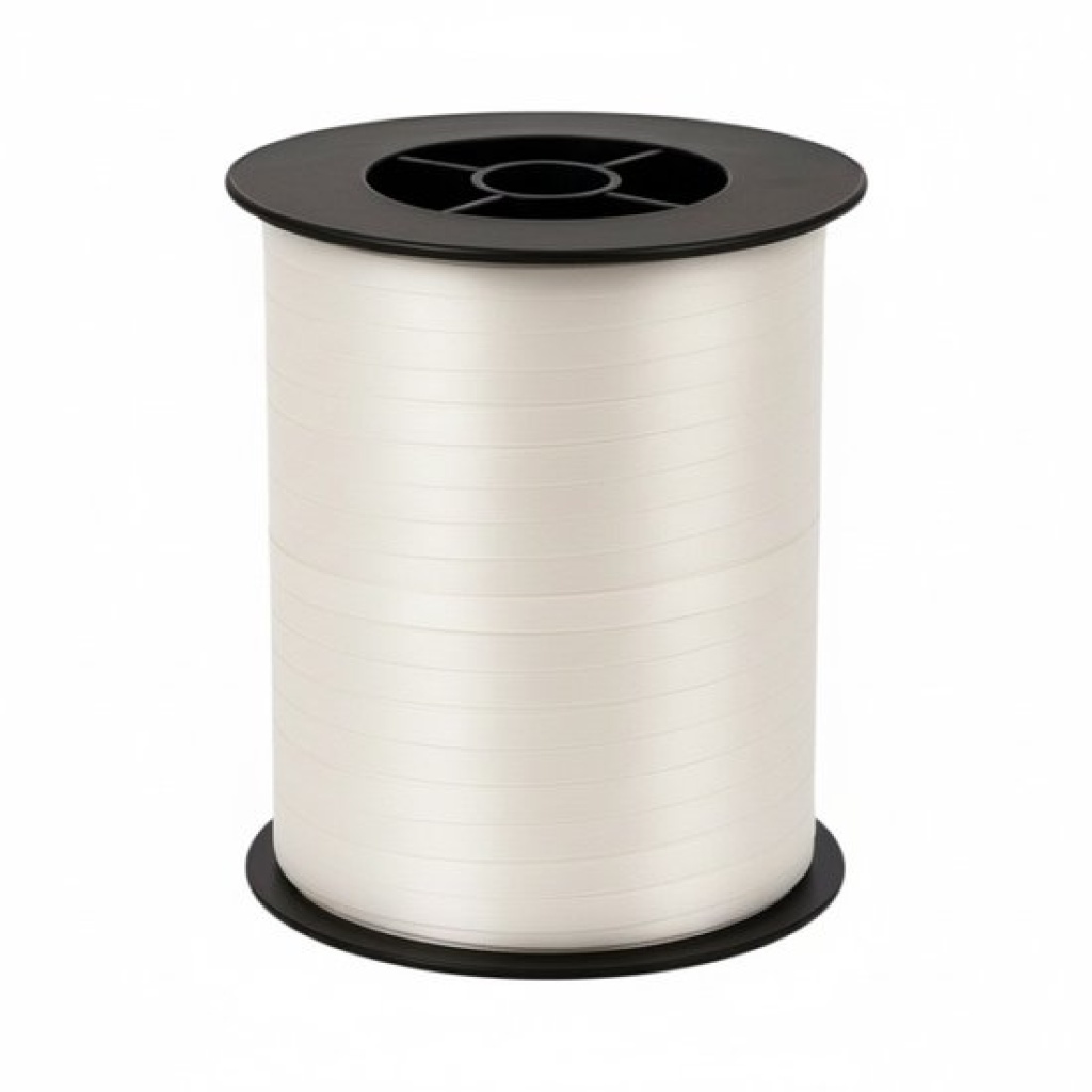 Krullint Wit - 5 mm x 500 meter - Cadeaulint op Rol - Makkelijk te Krullen - Voor Cadeauverpakking, Ballonnen & Feestdecoratie