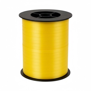 Krullint Geel - 5 mm x 500 meter - Cadeaulint op Rol - Makkelijk te Krullen - Voor Cadeauverpakking, Ballonnen & Feestdecoratie