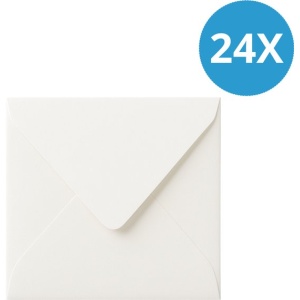 24× Wenskaarten - (SMILE Serie) - "Voor elk moment" - Liefde & Verbondenheid - 12 Designs - 14 × 14 cm - Inclusief 24 Witte Enveloppen - Valentijn