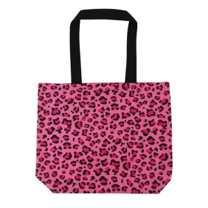 Katoenen tas met Panterpink-dessin