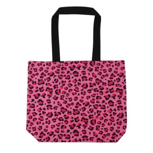 Katoenen tas met Panterpink-dessin
