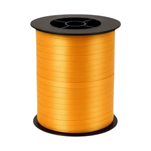 Krullint Oranje - 5 mm x 500 meter - Cadeaulint op Rol - Makkelijk te Krullen - Voor Cadeauverpakking, Ballonnen & Feestdecoratie