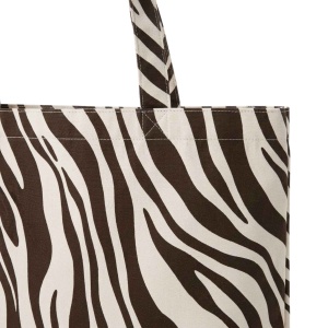 Katoenen tas met zebraprint