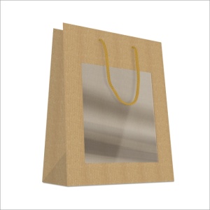 Krafttas met venster  - 32 x 26