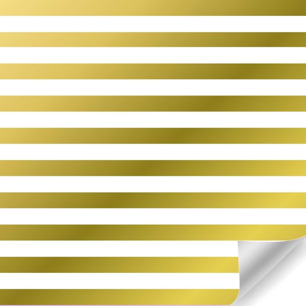 Papierrol - Streep Goud - 50cm x 100m