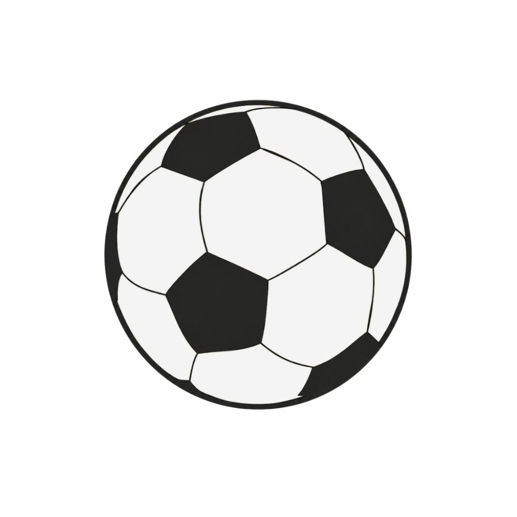 Etiketten – Voetbal – Wit – Ø 35 mm – 250 Stuks