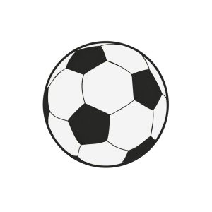 Etiketten – Voetbal – Wit – Ø 35 mm – 250 Stuks