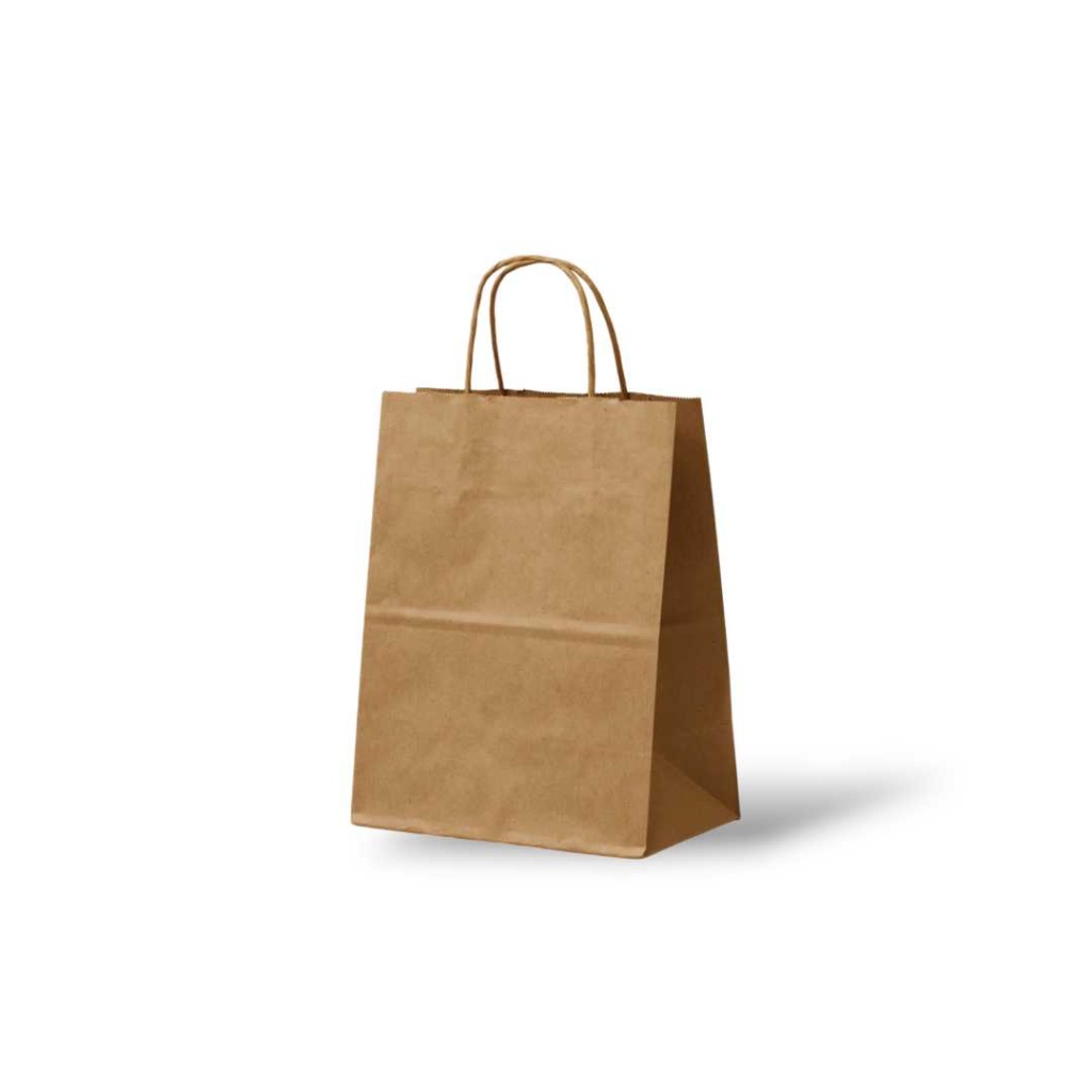 Papieren Tas (XS) - Bruin Kraft - 50 Stuks