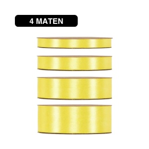 Double Satin Classic – Lichtgeel – 50m – Lint