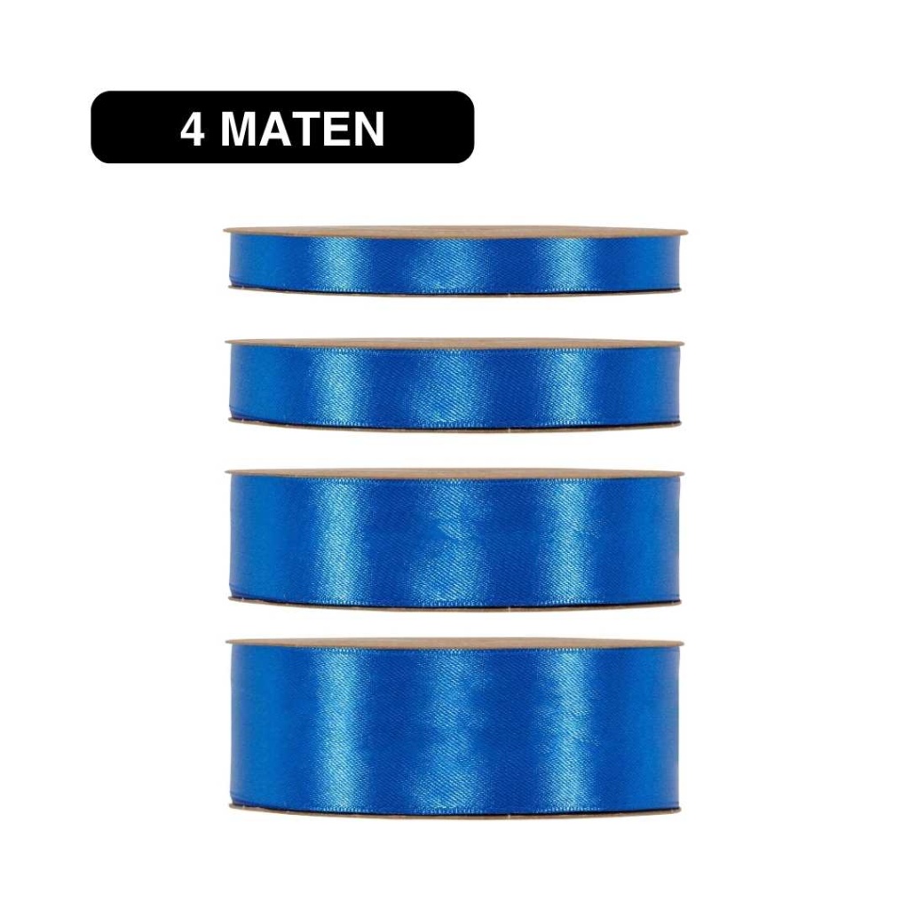 Double Satin Classic – Blauw – 50m – Lint
