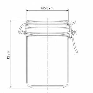 Pot met beugelsluiting – 250 ml