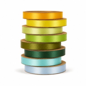 Satijnlint Set Citrus Garden - 8 Kleuren - 10 mm x 50 m per rol - Double Faced
