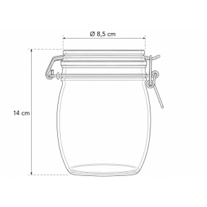 Pot met beugelsluiting – 750 ml