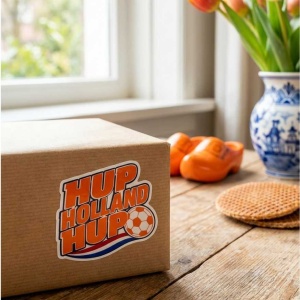 Hup Holland Hup stickers met voetbaldesign - 250 stuks