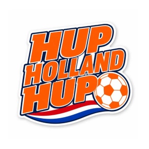 Hup Holland Hup stickers met voetbaldesign - 250 stuks