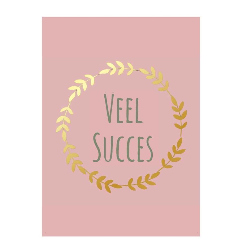 Wenskaart – “Veel succes”