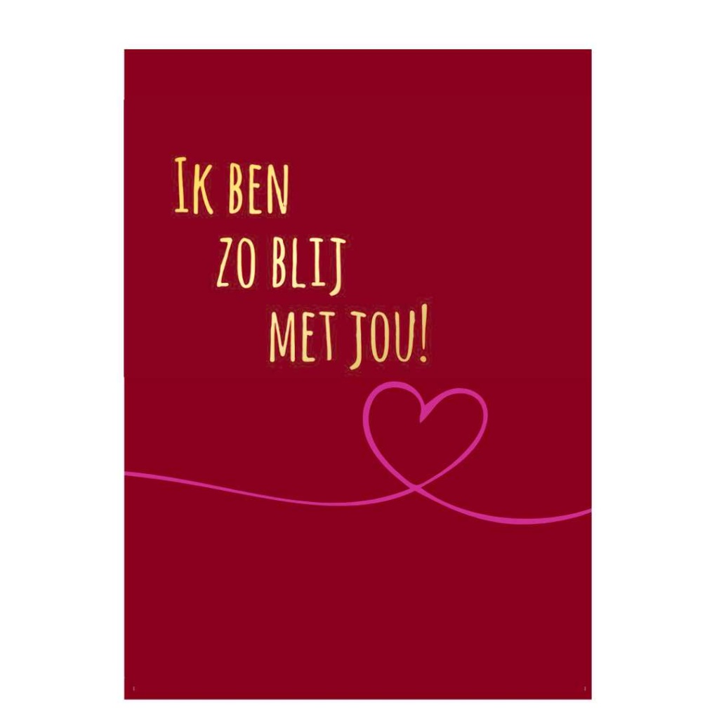 Wenskaart – “Ik ben zo blij met jou!”