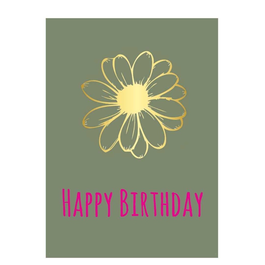 Wenskaart – “Happy Birthday”