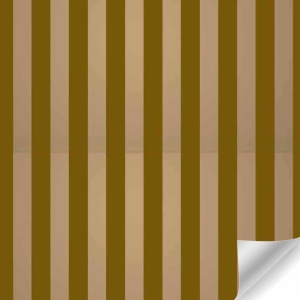 Papierrol  - Strepen - Bruin-Goud – 50cm x 100m
