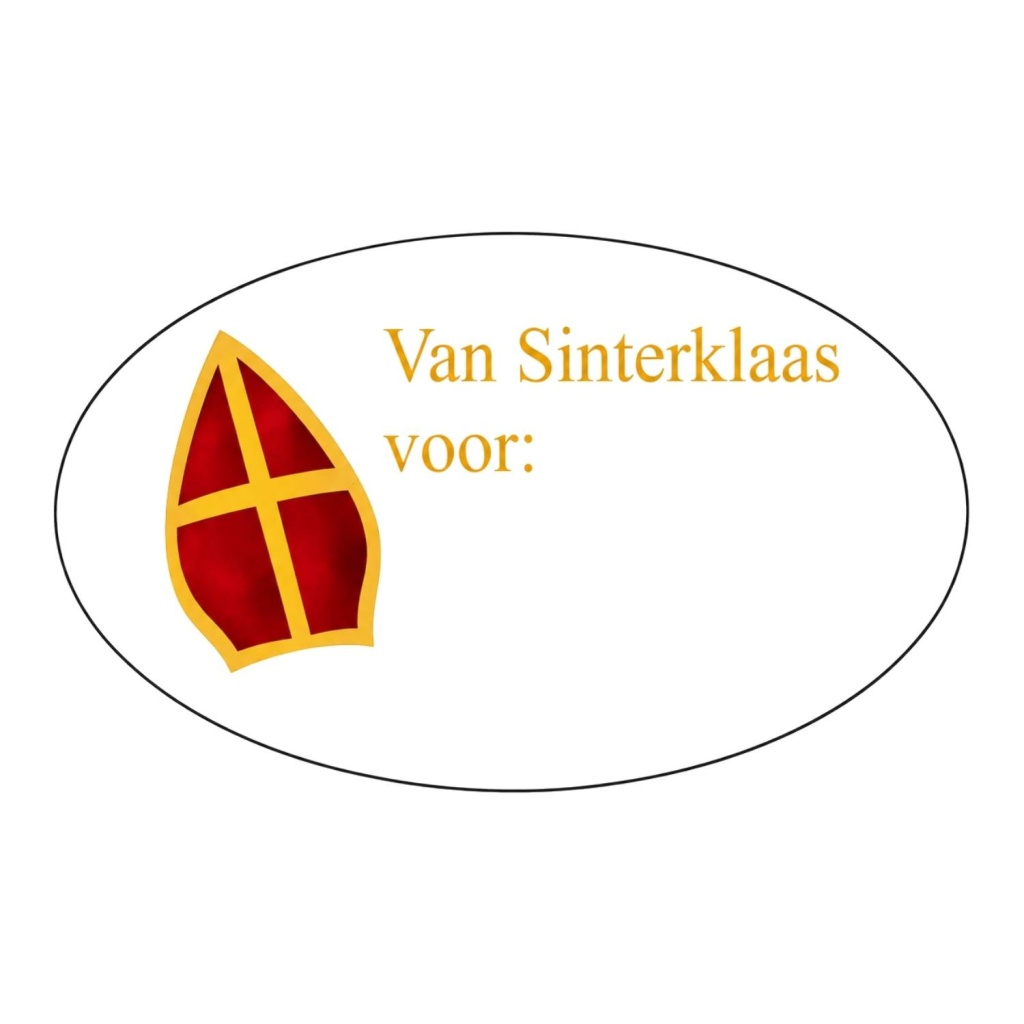 Stickers  - Van Sinterklaas Voor - 500 Stuks