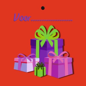 Cadeau label – Voor....... (met cadeautjes)