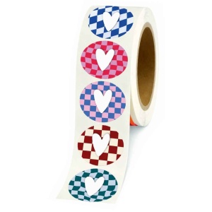 Stickers - Gingham Love-Mix - 250 Stuks