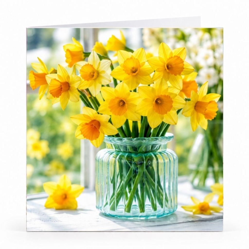 Wenskaart - "Narcissen"