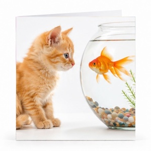 Wenskaart - "Cat Fish"