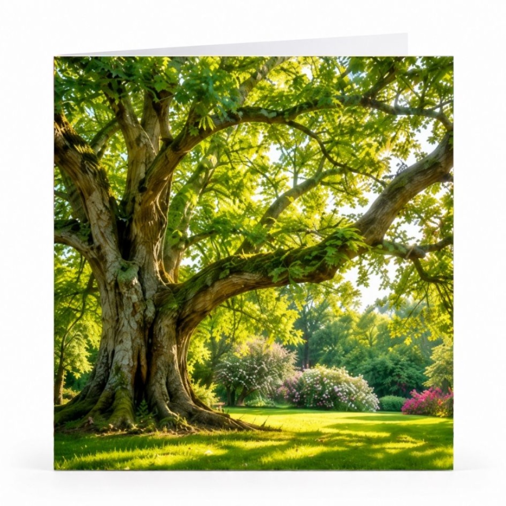 Wenskaart - "Oude boom"