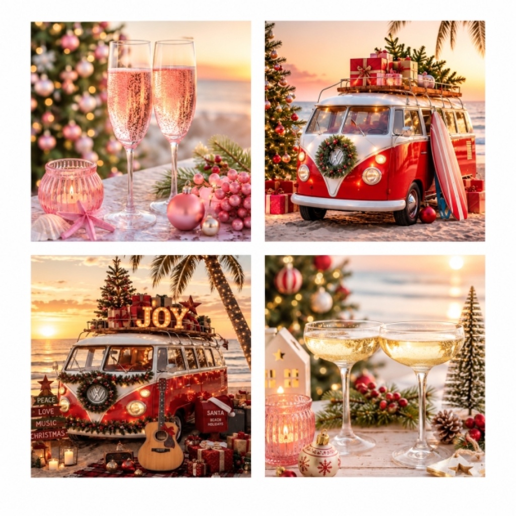 12x luxe dubbele kerstkaarten met envelop – 4 designs – 3 per soort