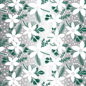 Cadeaupapier Set – Nordic Christmas Collection (5 Stuks) – 200×70 cm – Groen, Crème & Rood – Kerstballen, Winterbloemen, Kerstpost & Dennenbomen – Inpakpapier