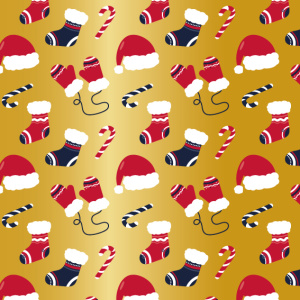 Cadeaupapier Set – Golden Christmas Collection (5 Stuks) – 200×70 cm – Navy, Rood & Goud – Cadeaus, Kerstpost, Hulst & Feestelijke Prints – Inpakpapier