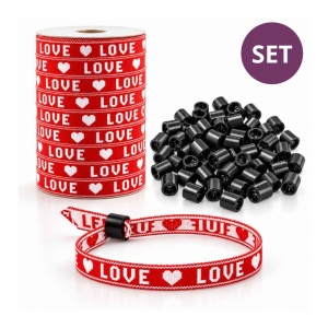 DIY - Festival Armbandjes - "Love"- 50 Bandjes