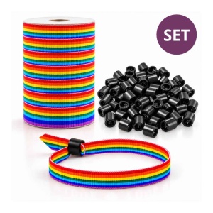 DIY - Festival Armbandjes - "Regenboog"- 50 Bandjes