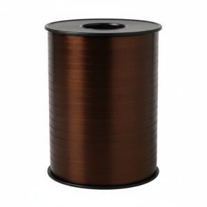 Krullint - Cadeaulint - mat metallic -5 mm x 500 meter - bruin