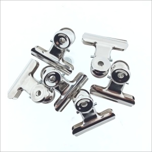 Bulldog klem - 38 mm - metaal zilver 10st.