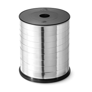 Krullint – metallic 10 mm x 250 meter – zilver
