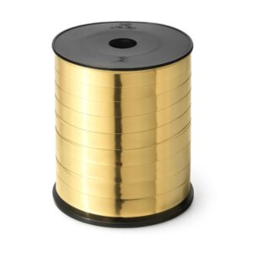 Krullint – metallic 10 mm x 250 meter – goud