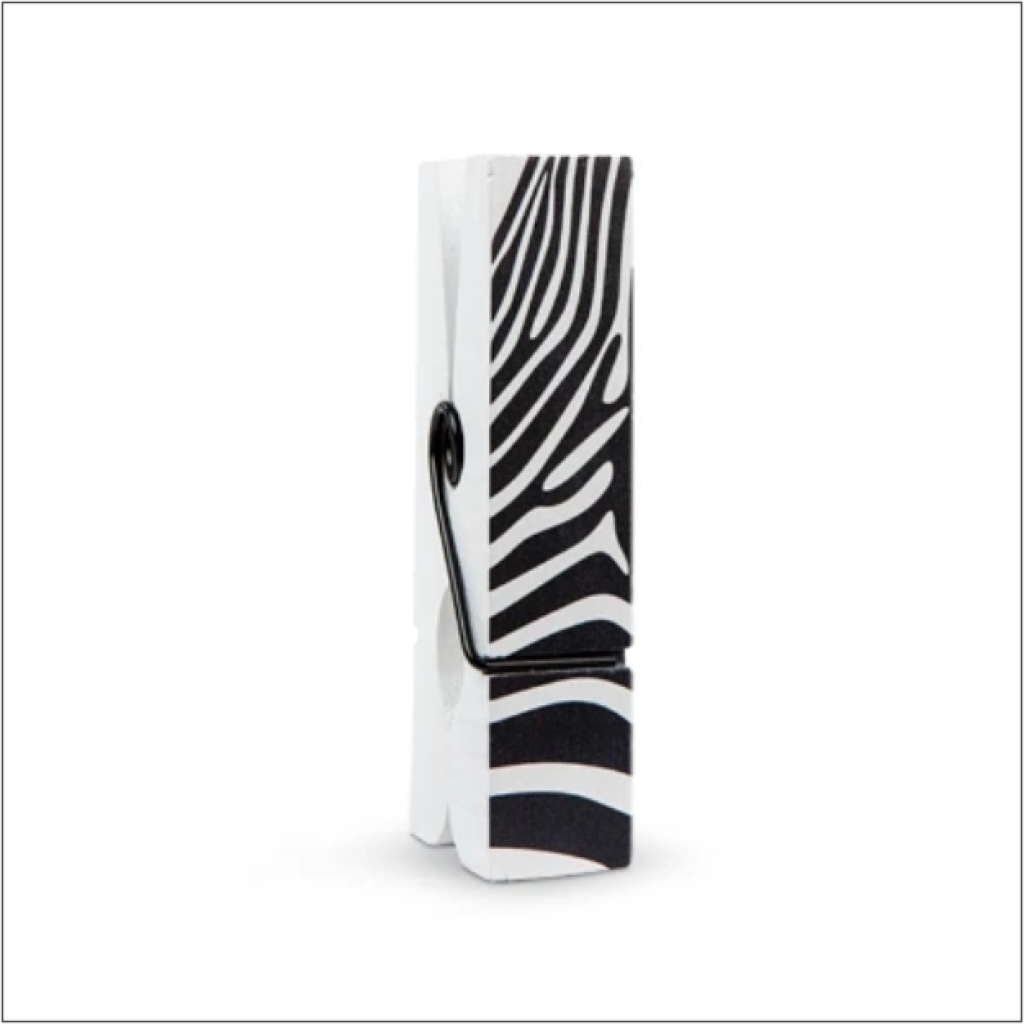 Houten Knijper - XXL - Zebra