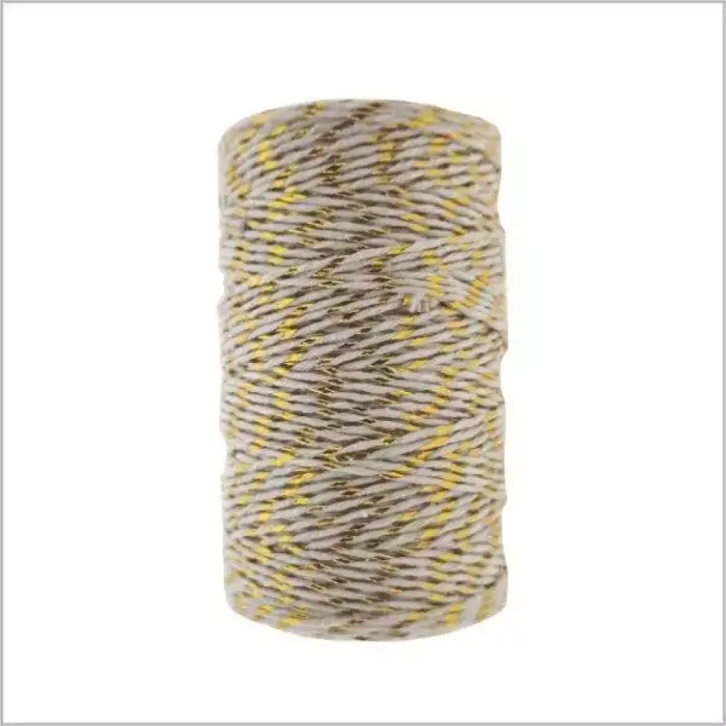 Twist koord crème - goud – 100 meter