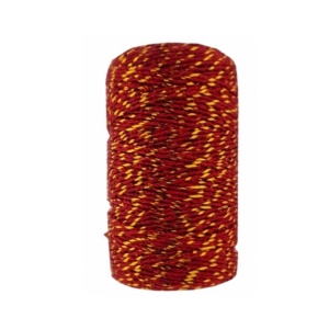 Twist koord rood-goud – 100 meter