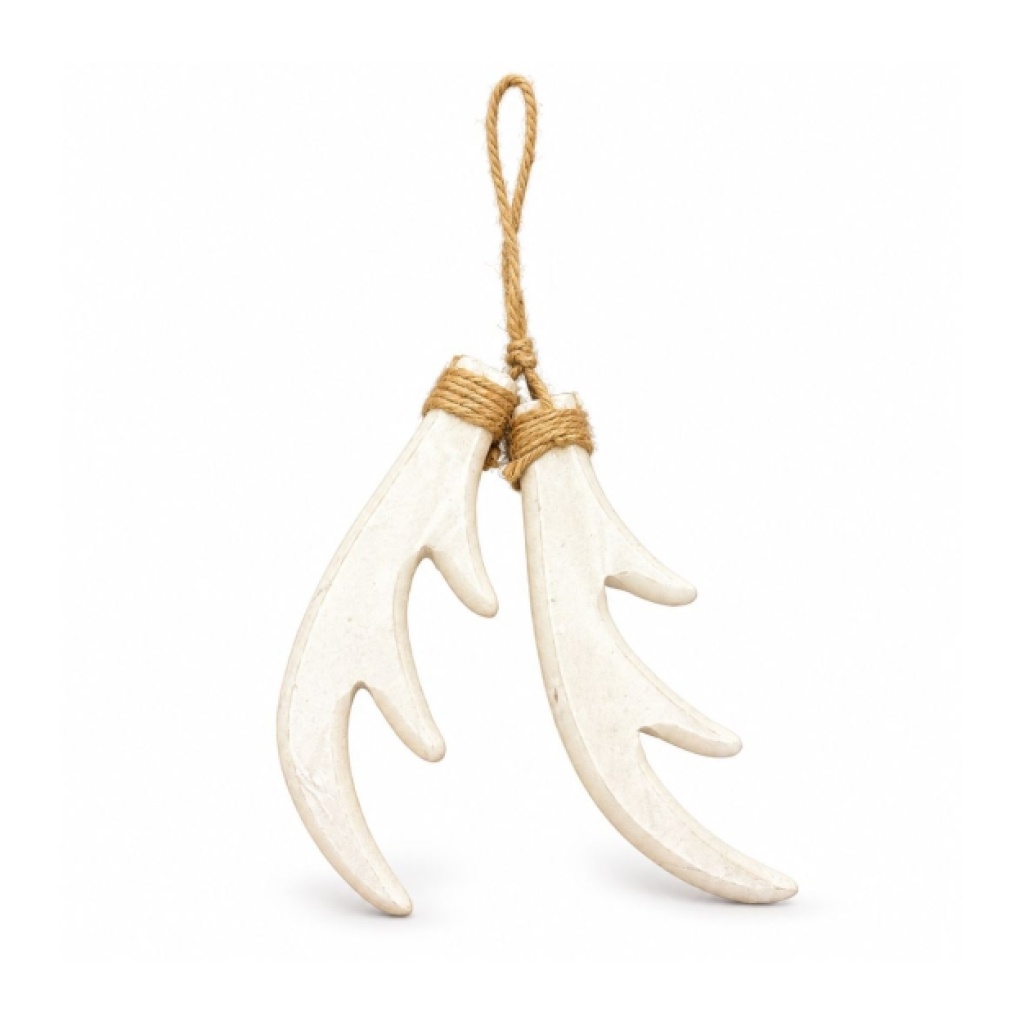 Decoratieve Hanger - Gewei - set van 2 aan een touw