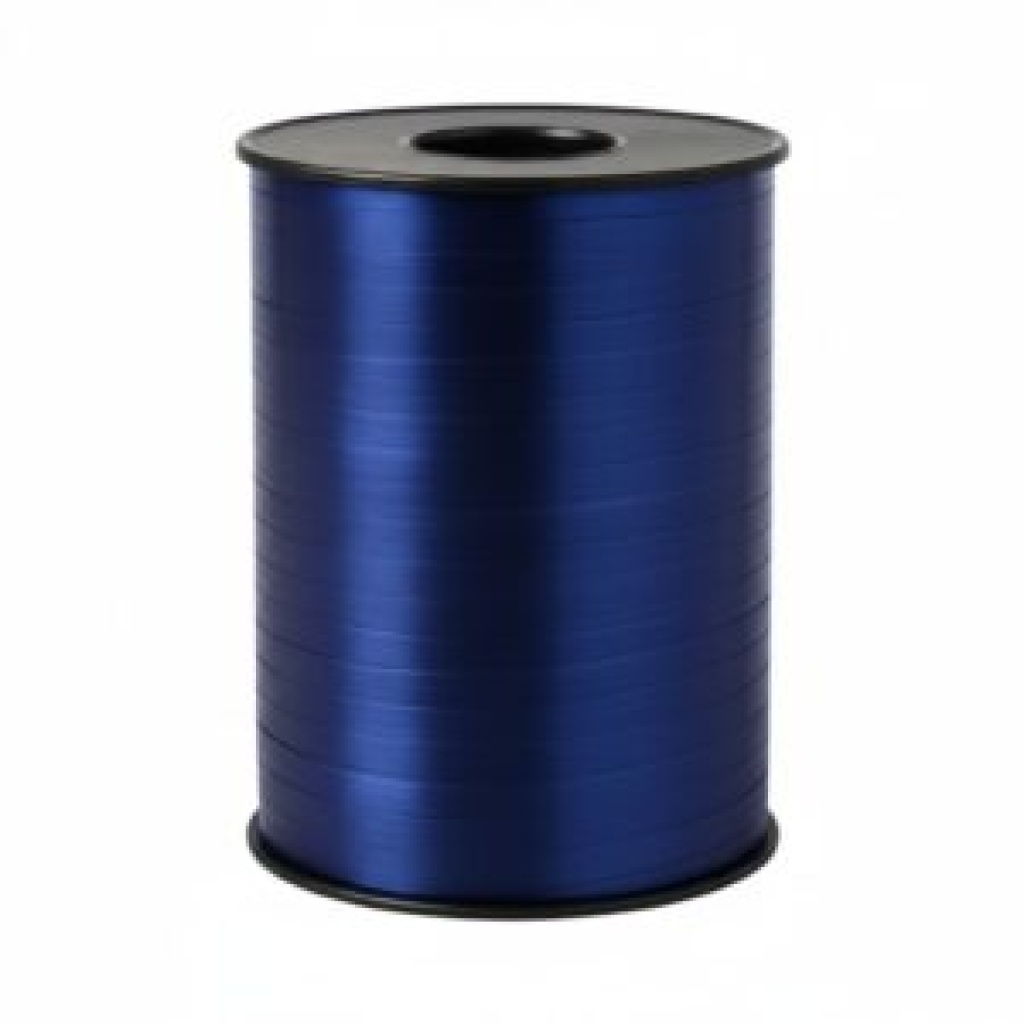 Krullint - Cadeaulint - mat metallic -5 mm x 500 meter - donker blauw