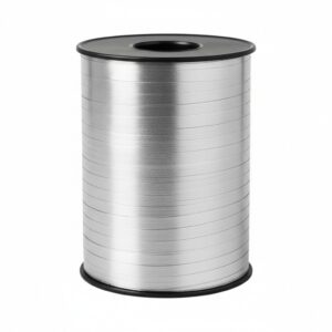 Krullint - Cadeaulint - mat metallic -5 mm x 500 meter - zilver